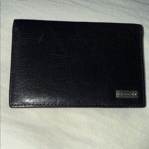 Coach Black Leather Card Holder